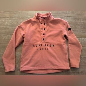 Small Women’s Pink Dope Snow Fleece Pullover